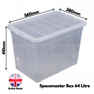 Spacemaster Storage Box & Lid Size 12 (64 Litre)